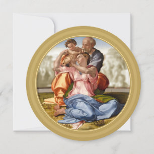 Cartes Pour Fêtes Annuelles Michel-Ange 1507 SAINTE FAMILLE  