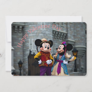 Cartes Pour Fêtes Annuelles Mickey & Minnie Saint-Valentin 