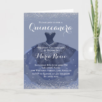 Cartes Pour Fêtes Annuelles Midnight Blue Theme Holiday Card