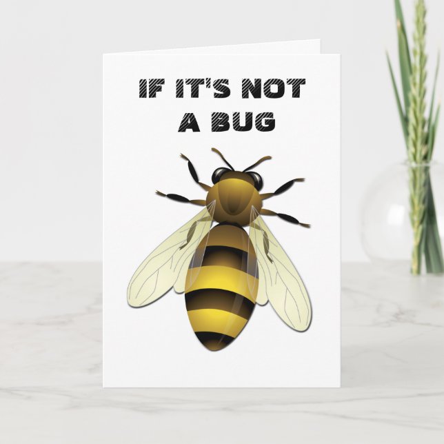 Cartes Pour Fêtes Annuelles Miel Bee (Devant)