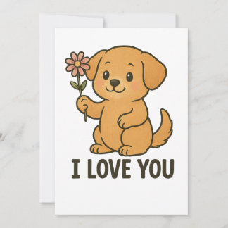 Cartes Pour Fêtes Annuelles Mignon Je T'Aime