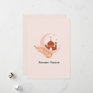 Cartes Pour Fêtes Annuelles Mignon Moderne Bohème Ramadan Mubarak 