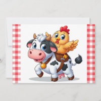 mignon vache/poulet caricature