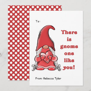 Cartes Pour Fêtes Annuelles Mignonne Gnome One Like You Classroom Valentines D