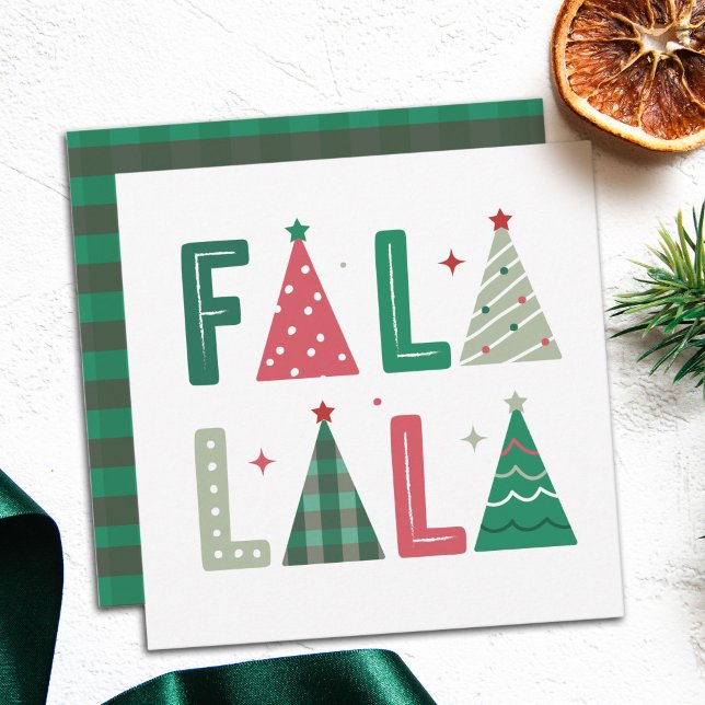 Cartes Pour Fêtes Annuelles Mignonne moderne Whimsical Type Noël (Créateur téléchargé)