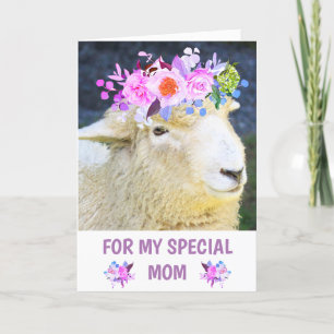 Cartes Pour Fêtes Annuelles Mignonne Mouton Fête des Mères