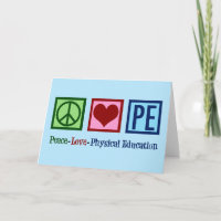 Mignonne PE Enseignant Paix Amour Éducation physiq