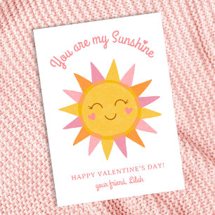 Cartes Pour Fêtes Annuelles Mignonne Vous êtes mon Sunshine Kids Classroom Val