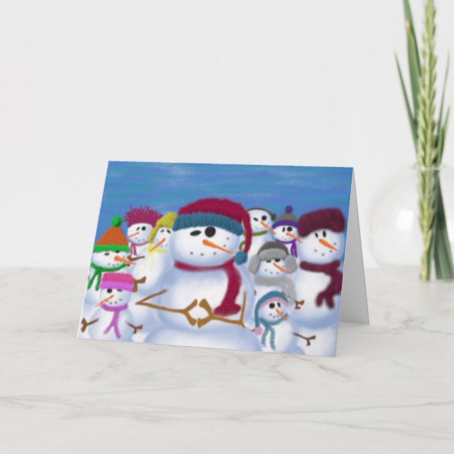 Cartes Pour Fêtes Annuelles Mignonnes et somnolentes (Devant)
