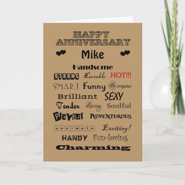 Cartes Pour Fêtes Annuelles Mike Happy (Devant)