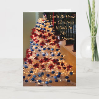 Cartes Pour Fêtes Annuelles Militaire ou loin de la maison Noël