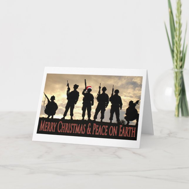 Cartes Pour Fêtes Annuelles Military christmas (Devant)