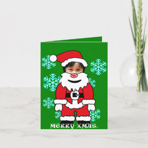 Cartes Pour Fêtes Annuelles Mille Noël. Photo personnalisée du Père Noël