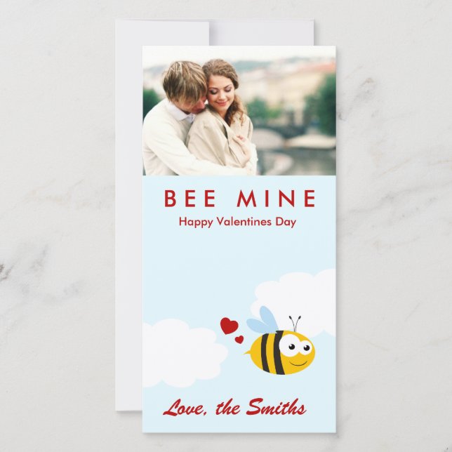 Cartes Pour Fêtes Annuelles Mine d'abeilles - Valentines (Devant)