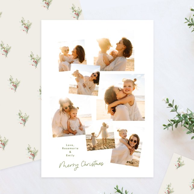 Cartes Pour Fêtes Annuelles Mini élégant Noël Multi 7 Photo Album (Créateur téléchargé)