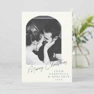 Cartes Pour Fêtes Annuelles Mini moderne élégante photo personnalisée Noël