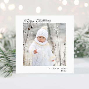 Cartes Pour Fêtes Annuelles Miniature moderne photo Joyeux Noël