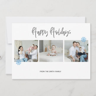 Cartes Pour Fêtes Annuelles Minimal holiday photo collage
