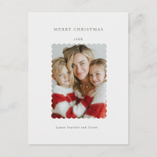 Cartes Pour Fêtes Annuelles Minimal Joyeux Noël Vintage Élégant