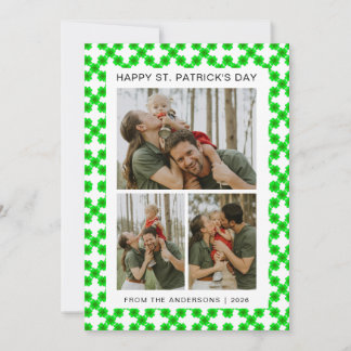 Cartes Pour Fêtes Annuelles Minimalist lucky shamrock st. Patrick's Day Photo
