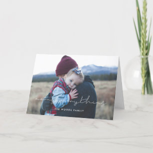 Cartes Pour Fêtes Annuelles Minimaliste manuscrit Joyeux tout photo