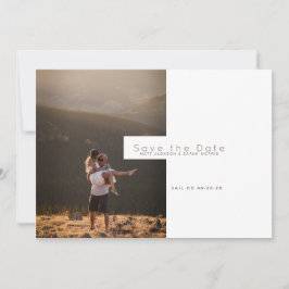 Cartes Pour Fêtes Annuelles Minimaliste moderne | Rustique Enregistrer la phot