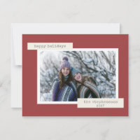 Minimaliste Retro Pastel Brick Rouge Photo personn