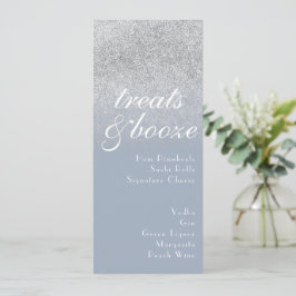 Cartes Pour Fêtes Annuelles Minimaliste Traités Boissons Bleu Poussiéreux Men