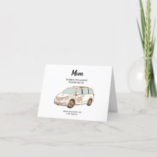 Cartes Pour Fêtes Annuelles Minivan Maman Fête des Mères Mignonne Meilleure Ma