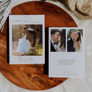 Cartes Pour Fêtes Annuelles Minuscule Gold Marié Petit Noël 3 Pic Merci