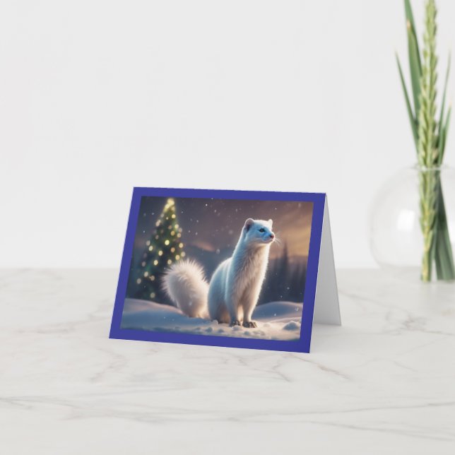 Cartes Pour Fêtes Annuelles Minx de vacances blanc (Devant)