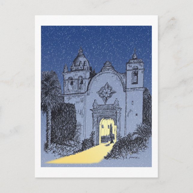 Cartes Pour Fêtes Annuelles Mission de Carmel à Noël (Devant)