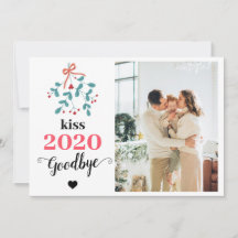 Mistletoe Kiss Adieu à 2020 Do-over Funny Red