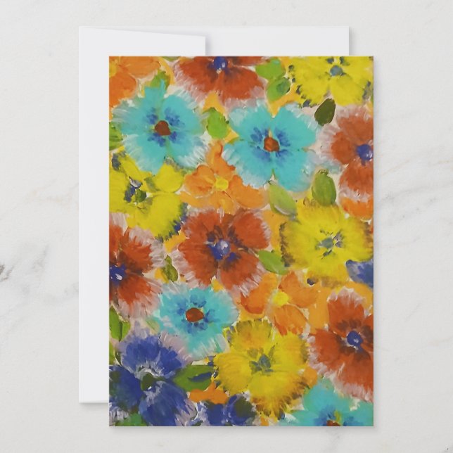 Cartes Pour Fêtes Annuelles Mix Flowers (Devant)