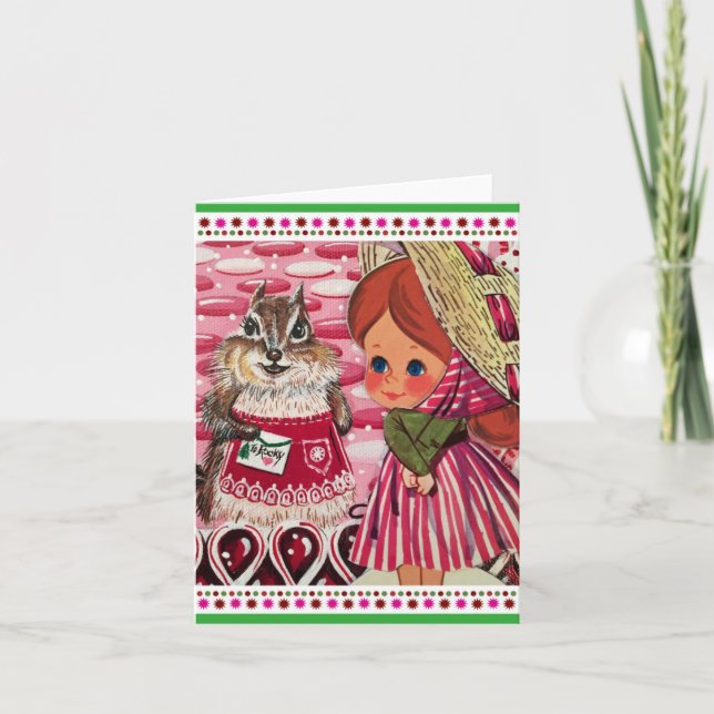 Cartes Pour Fêtes Annuelles Mme Riddle Visite Mme Elizabeth Note Card (Devant)