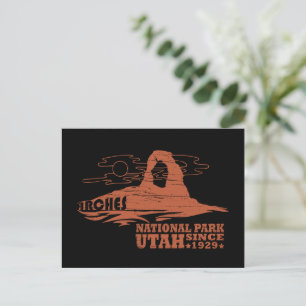 Cartes Pour Fêtes Annuelles Moab Vintage - Utah - Parc National - Arches