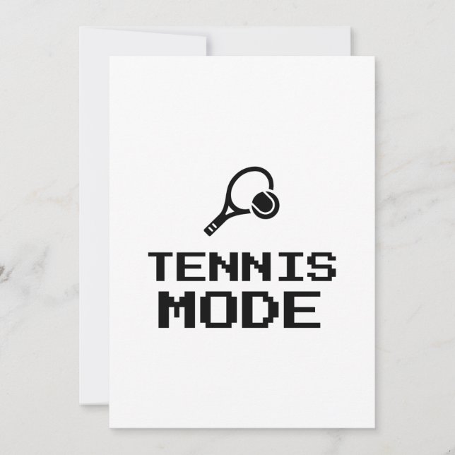 CARTES POUR FÊTES ANNUELLES MODE TENNIS (Devant)