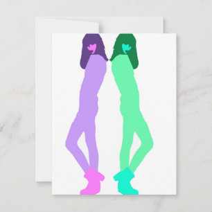 Cartes Pour Fêtes Annuelles 'Modern Graffiti Fashion Art'