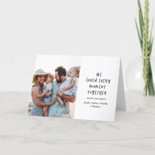 Cartes Pour Fêtes Annuelles Modern, minimum typographiy holiday family photo