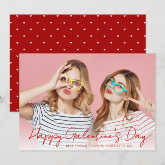 Cartes Pour Fêtes Annuelles Modern Simple Hearts Happy Gelantine's Day Photo