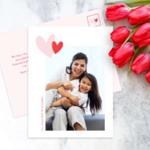 Cartes Pour Fêtes Annuelles Modern Simple Hearts Photo Saint-Valentin