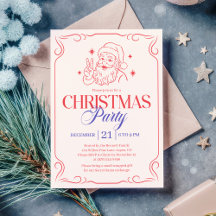Modern Vintage Santa Christmas Party