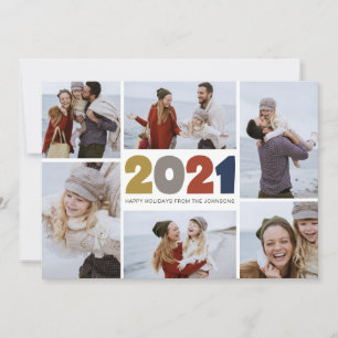 Cartes Pour Fêtes Annuelles Moderne 2021   Vacances   Nouvel An   6 photos