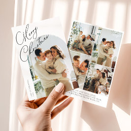 Cartes Pour Fêtes Annuelles Moderne Arch Script Joyeux Noël