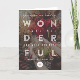 Cartes Pour Fêtes Annuelles Moderne & Audacieux Magnifique Typographie Photo B