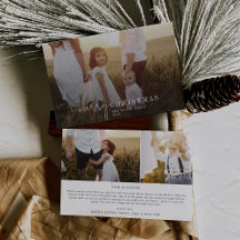 Moderne Chic Photo Overlay Family News Noël