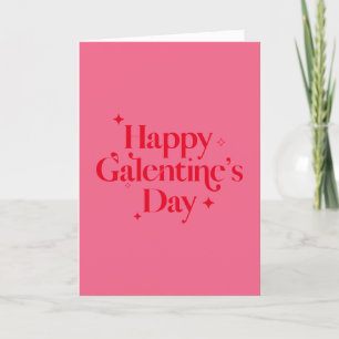 Cartes Pour Fêtes Annuelles Moderne Chic rose rouge étincelle Joyeux jour des