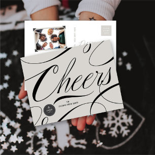 Cartes Pour Fêtes Annuelles Moderne classique encourage la calligraphie Élégan