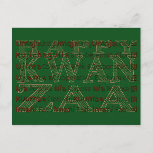 Cartes Pour Fêtes Annuelles Moderne Happy Kwanzaa