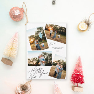 Cartes Pour Fêtes Annuelles Moderne Happy New year 4 photo design
